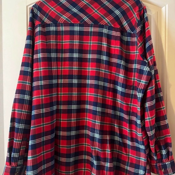 Grace & Lace Norwegian Plaid Super Soft Button Down Top - Picture 4 of 4